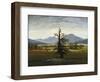 Solitary Tree (Village Landscape in Morning Light), 1822-Caspar David Friedrich-Framed Giclee Print