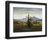 Solitary Tree (Village Landscape in Morning Light), 1822-Caspar David Friedrich-Framed Giclee Print