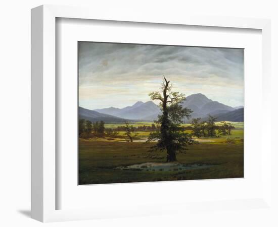 Solitary Tree (Village Landscape in Morning Light), 1822-Caspar David Friedrich-Framed Giclee Print