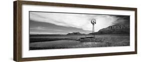 Solitary Windmill Near a Pond, U.S. Route 89, Utah, USA-null-Framed Photographic Print