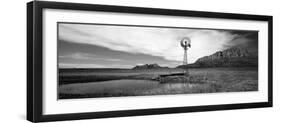 Solitary Windmill Near a Pond, U.S. Route 89, Utah, USA-null-Framed Photographic Print