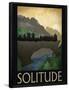 Solitude Retro Travel Poster-null-Framed Poster