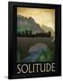 Solitude Retro Travel Poster-null-Framed Poster