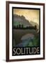 Solitude Retro Travel-null-Framed Art Print