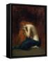 Solitude-Jean-Jacques Henner-Framed Stretched Canvas