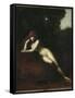 Solitude-Jean Jacques Henner-Framed Stretched Canvas