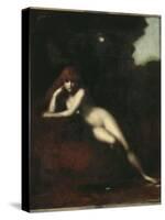 Solitude-Jean Jacques Henner-Stretched Canvas