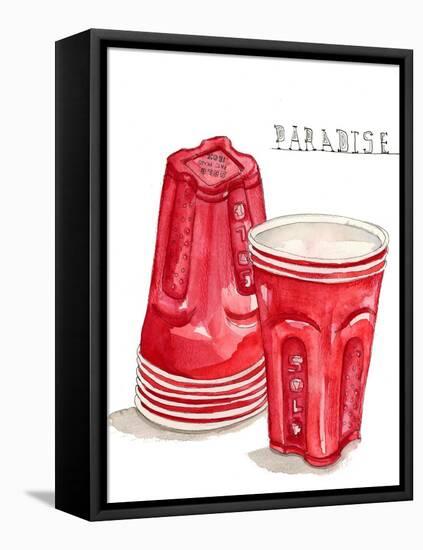 Solo Cups-Stacy Milrany-Framed Stretched Canvas