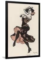 Solo Dancer Performs the Tarantella-Ferdinand Von Reznicek-Framed Art Print