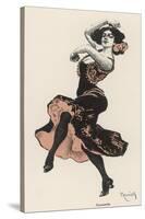 Solo Dancer Performs the Tarantella-Ferdinand Von Reznicek-Stretched Canvas