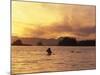 Solo Kayaker Enjoys Sunset, Ketchikan, Alaska, USA-Howie Garber-Mounted Photographic Print