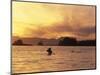 Solo Kayaker Enjoys Sunset, Ketchikan, Alaska, USA-Howie Garber-Mounted Photographic Print