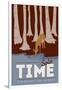 Solo Time (Deer) - Discover the Parks-Lantern Press-Framed Art Print