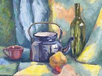 Still Life With Metal Teapot And Milk-Can-Solodkov-Mounted Art Print