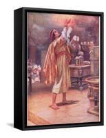 Soloman Asking for Wisdom-Arthur A. Dixon-Framed Stretched Canvas