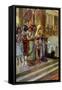 Solomon and the Queen of Sheba by Tissot - Bible-James Jacques Joseph Tissot-Framed Stretched Canvas