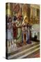 Solomon and the Queen of Sheba by Tissot - Bible-James Jacques Joseph Tissot-Stretched Canvas