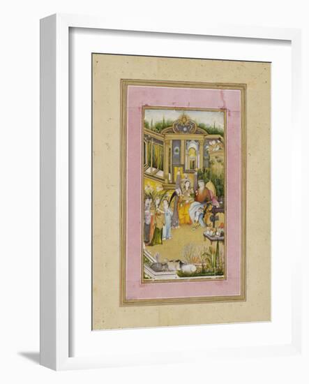 Solomon and the Queen of Sheba, C.1760-Mir Kalan Khan-Framed Giclee Print