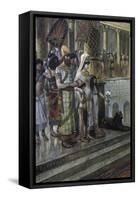 Solomon and the Queen of Sheba-James Tissot-Framed Stretched Canvas