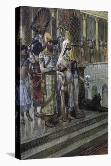 Solomon and the Queen of Sheba-James Tissot-Stretched Canvas