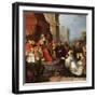 Solomon and the Queen of Sheba-Frans Francken the Younger-Framed Giclee Print