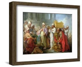 Solomon Before the Ark of the Covenant, 1747-Blaise Nicolas Le Sueur-Framed Giclee Print