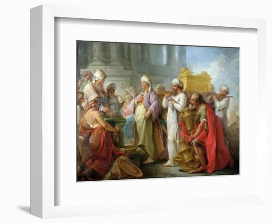 Solomon Before the Ark of the Covenant, 1747-Blaise Nicolas Le Sueur-Framed Giclee Print