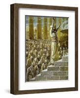 Solomon Dedicates the Temple at Jerusalem-James Tissot-Framed Giclee Print