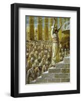 Solomon Dedicates the Temple at Jerusalem-James Tissot-Framed Giclee Print