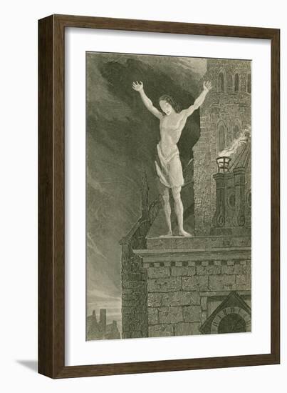 Solomon Eagle Denouncing the City-John Franklin-Framed Giclee Print