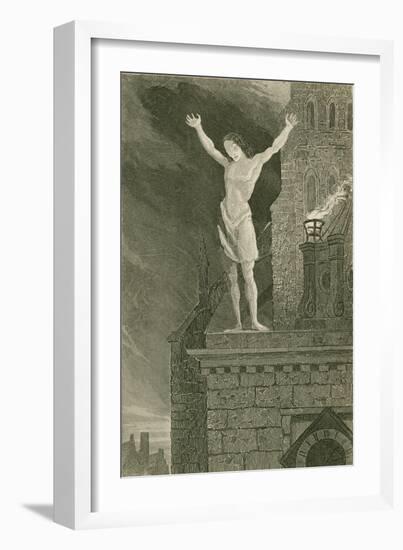 Solomon Eagle Denouncing the City-John Franklin-Framed Giclee Print