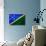 Solomon Islands Flag Design with Wood Patterning - Flags of the World Series-Philippe Hugonnard-Art Print displayed on a wall