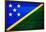 Solomon Islands Flag Design with Wood Patterning - Flags of the World Series-Philippe Hugonnard-Framed Art Print