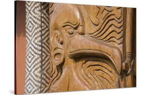 Solomon Islands, Guadalcanal Island. Cultural Center, Wood Carving-Cindy Miller Hopkins-Stretched Canvas