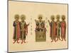 Solomon King of Israel with Members of His Court at His Side-null-Mounted Art Print