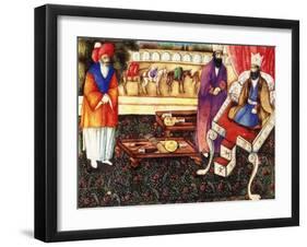 Solomon Receiving Presents from the Queen of Sheba, C.1863-4-null-Framed Giclee Print