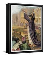 Solomon's Prayer at the Consecration of the Temple, C1870-null-Framed Stretched Canvas