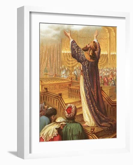 Solomon's Prayer-English-Framed Giclee Print