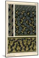 Solomon's seal, Polygonatum multiflorum, as design motif in wallpaper, borders and fabric.-null-Mounted Giclee Print