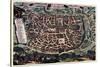 Solomon's Temple - Jerusalem-Braun Hogenberg-Stretched Canvas