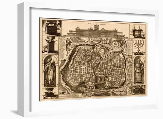 Solomon's Temple - Jerusalem-null-Framed Art Print