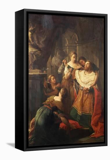 Solomon Worshiping False Gods-Pompeo Batoni-Framed Stretched Canvas