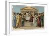 Solon Giving Laws to the Greeks, 6th Century Bc-null-Framed Giclee Print