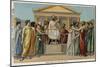 Solon Giving Laws to the Greeks, 6th Century Bc-null-Mounted Giclee Print