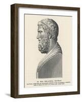 Solon Greek Statesman and Lawgiver-L. Visconti-Framed Art Print