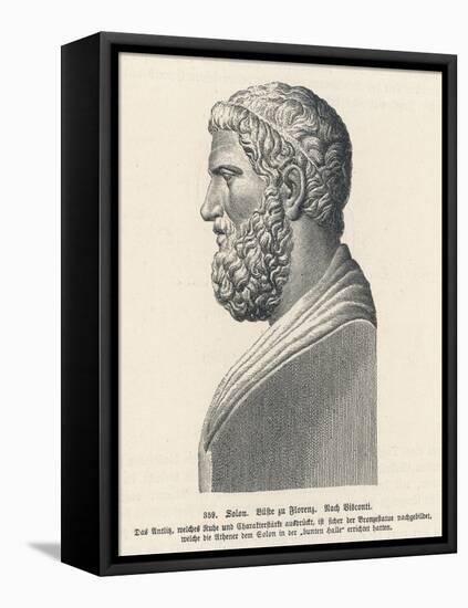 Solon Greek Statesman and Lawgiver-L. Visconti-Framed Stretched Canvas