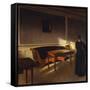 Solskin I Dagligstuen, No.1, 1903-Vilhelm Hammershoi-Framed Stretched Canvas