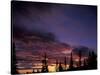 Solstice Sunset atop Midnight Dome, Dawson City, Yukon, Canada-Paul Souders-Stretched Canvas
