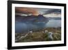 Solto Collina, Iseo lake, Lombardy, Italy. View of the lake from San Defendente church.-ClickAlps-Framed Photographic Print