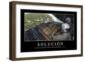 Solución. Cita Inspiradora Y Póster Motivacional-null-Framed Photographic Print